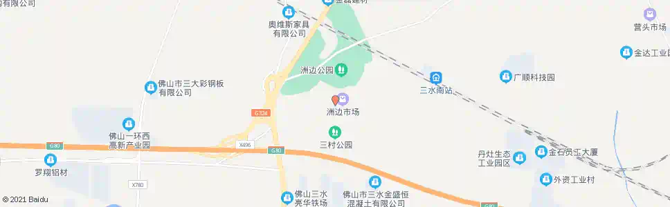 佛山洲边西旧村_公交站地图_佛山公交_妙搜公交查询2025