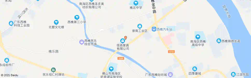 佛山崇南沙涌村_公交站地图_佛山公交_妙搜公交查询2025
