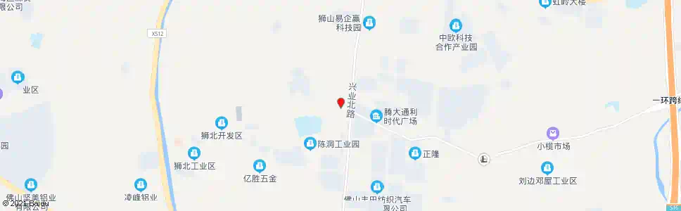 佛山兴业银狮路口_公交站地图_佛山公交_妙搜公交查询2025