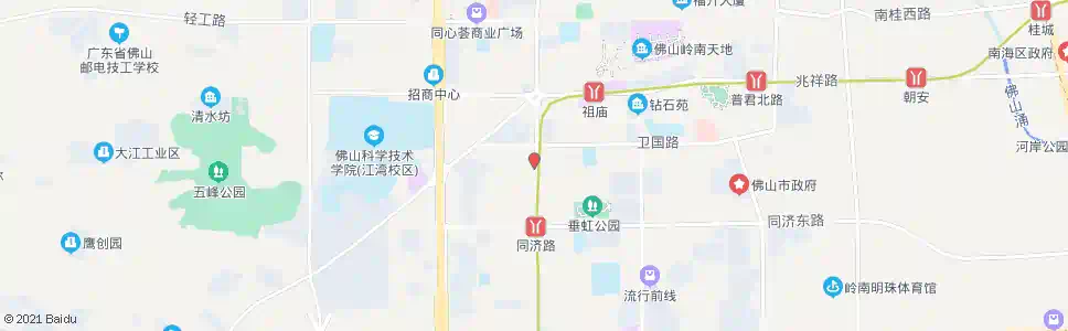 佛山西樵建行_公交站地图_佛山公交_妙搜公交查询2025