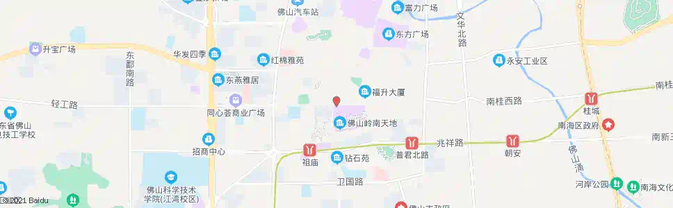佛山人民路_公交站地图_佛山公交_妙搜公交查询2025