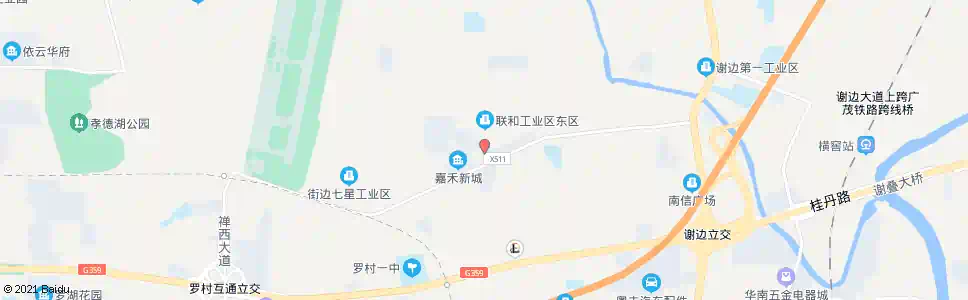 佛山联和社区_公交站地图_佛山公交_妙搜公交查询2025