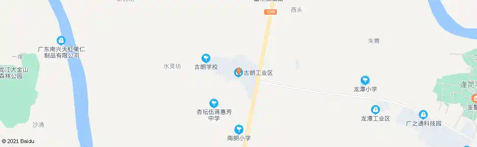 佛山古朗工业区_公交站地图_佛山公交_妙搜公交查询2025