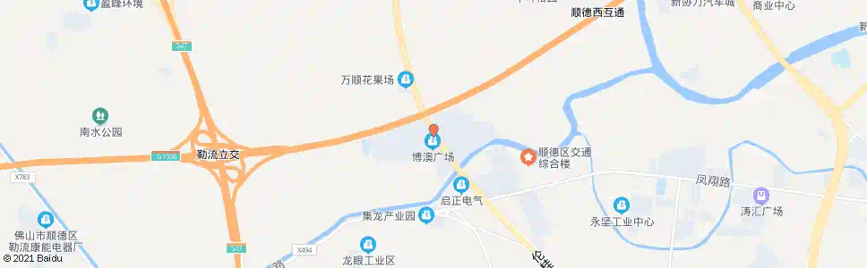 佛山博澳城_公交站地图_佛山公交_妙搜公交查询2025