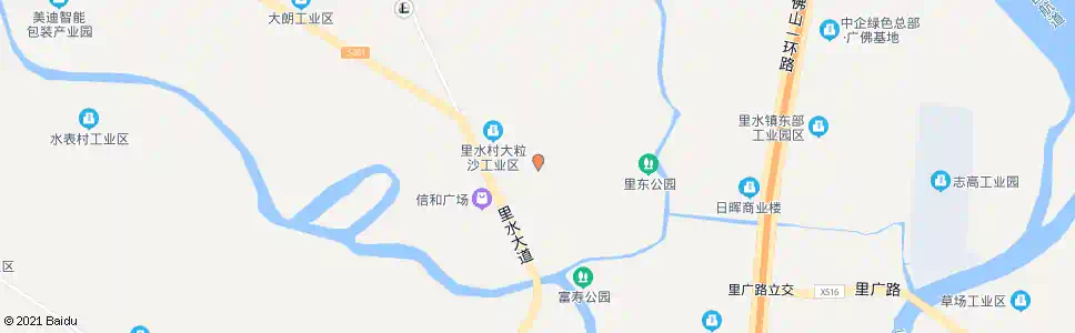 佛山里水电影院_公交站地图_佛山公交_妙搜公交查询2025