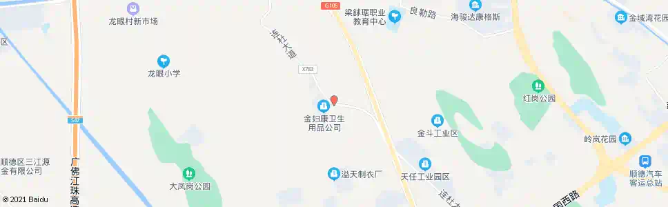 佛山连杜简地_公交站地图_佛山公交_妙搜公交查询2025