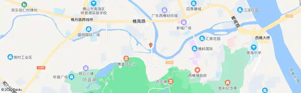 佛山文明桥_公交站地图_佛山公交_妙搜公交查询2025