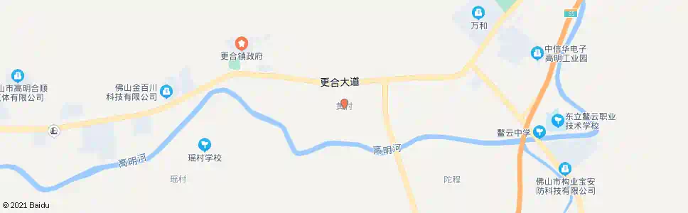 佛山黄村_公交站地图_佛山公交_妙搜公交查询2025