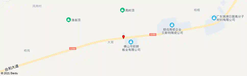 佛山岭脚_公交站地图_佛山公交_妙搜公交查询2025
