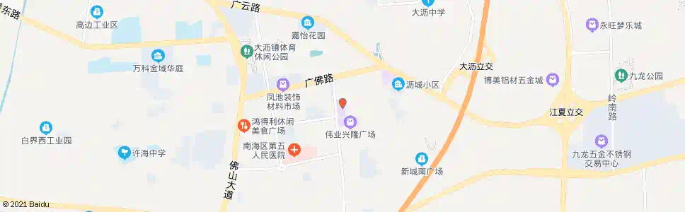 佛山兴沥雄广场_公交站地图_佛山公交_妙搜公交查询2025