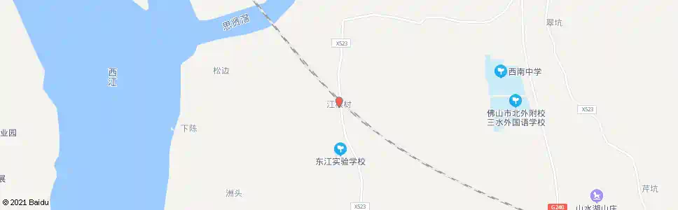 佛山江根村_公交站地图_佛山公交_妙搜公交查询2025