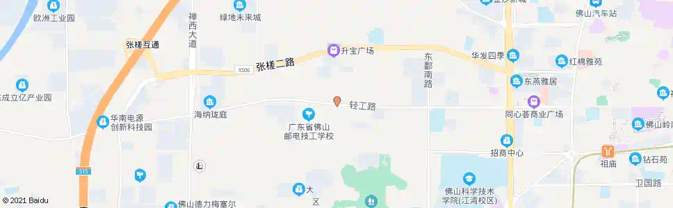 佛山张槎东西村_公交站地图_佛山公交_妙搜公交查询2025