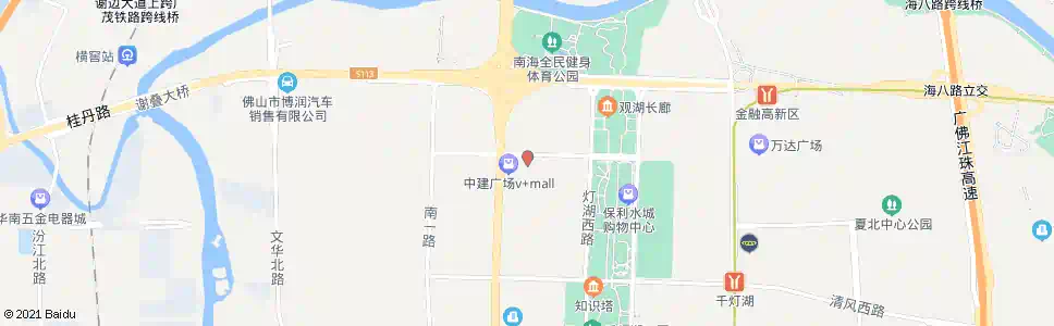 佛山东海花园_公交站地图_佛山公交_妙搜公交查询2025
