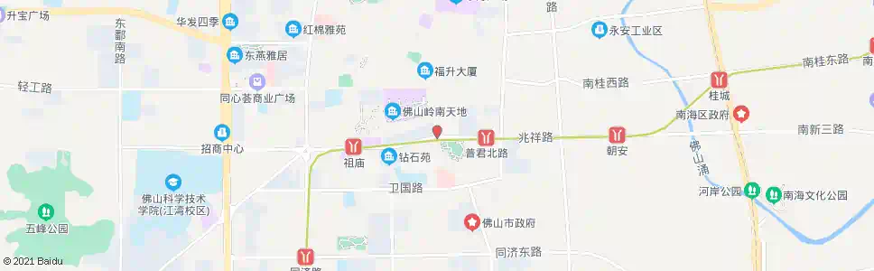 佛山兆祥路口北_公交站地图_佛山公交_妙搜公交查询2025