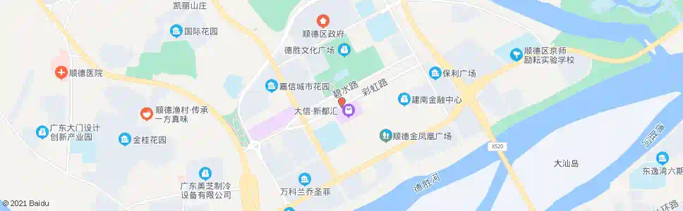 佛山古镇大信新都汇_公交站地图_佛山公交_妙搜公交查询2025