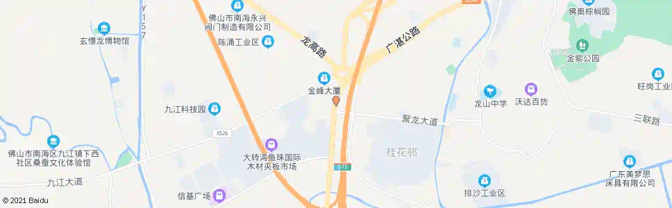 佛山聚龙城_公交站地图_佛山公交_妙搜公交查询2025