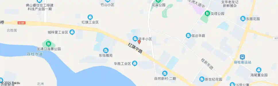 佛山华丰市场_公交站地图_佛山公交_妙搜公交查询2025