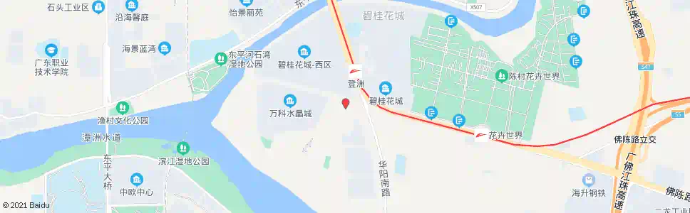佛山登州路口_公交站地图_佛山公交_妙搜公交查询2025