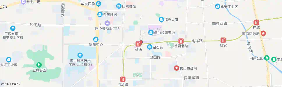 佛山岭南_公交站地图_佛山公交_妙搜公交查询2025