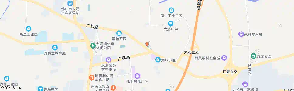 佛山大沥公园_公交站地图_佛山公交_妙搜公交查询2025