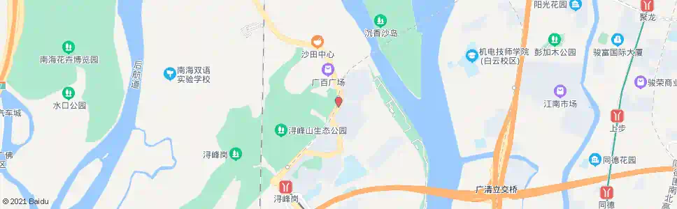 佛山浔峰山东路北_公交站地图_佛山公交_妙搜公交查询2025