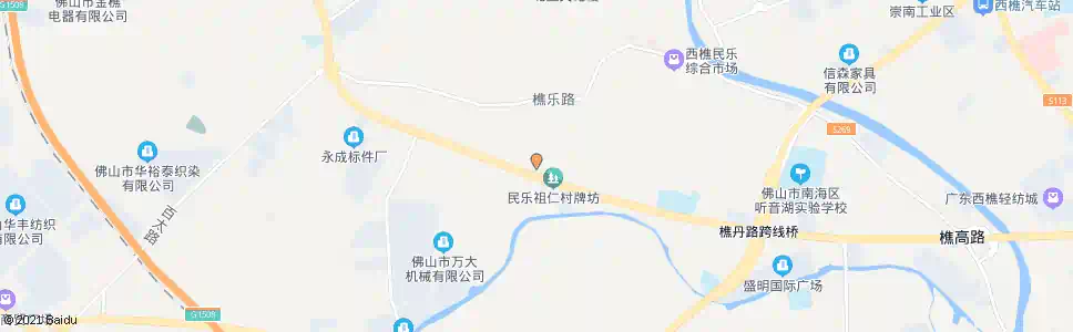 佛山民乐路口_公交站地图_佛山公交_妙搜公交查询2025