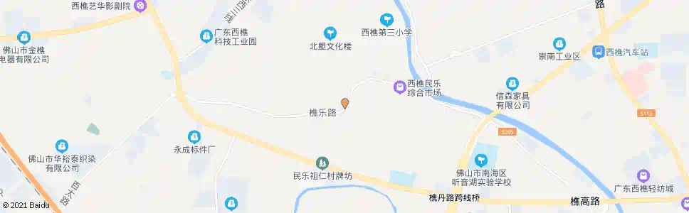 佛山罗家村(市莲路)_公交站地图_佛山公交_妙搜公交查询2025