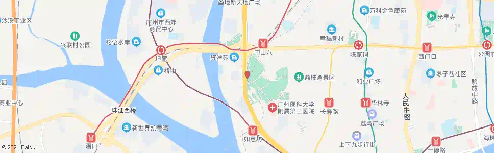 佛山荔湾湖公园西门_公交站地图_佛山公交_妙搜公交查询2025