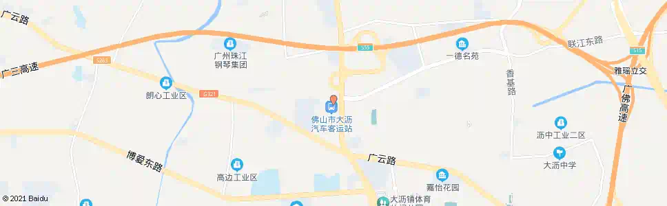 佛山南海大沥候机楼(大沥汽车客运站北区)_公交站地图_佛山公交_妙搜公交查询2025