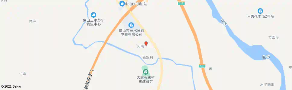 佛山河南村_公交站地图_佛山公交_妙搜公交查询2025