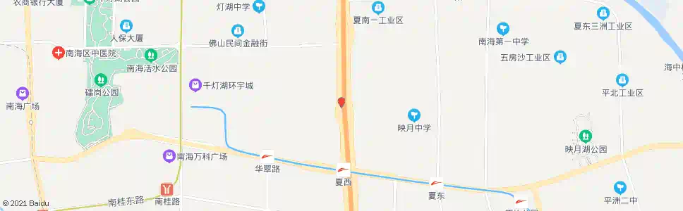 佛山一环夏平路口_公交站地图_佛山公交_妙搜公交查询2025
