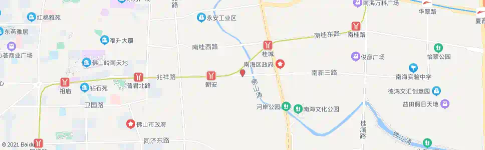 佛山兆东市场_公交站地图_佛山公交_妙搜公交查询2025