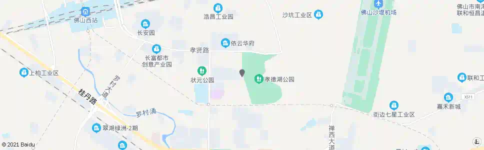 佛山孝德湖_公交站地图_佛山公交_妙搜公交查询2025