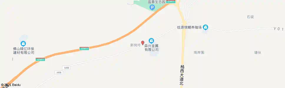 佛山新岗_公交站地图_佛山公交_妙搜公交查询2025