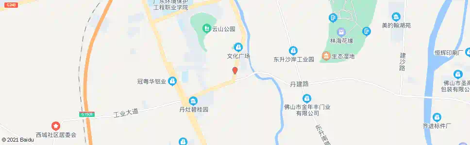 佛山民丰路口(北行)_公交站地图_佛山公交_妙搜公交查询2025