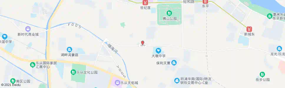 佛山大岑恒业路口_公交站地图_佛山公交_妙搜公交查询2025