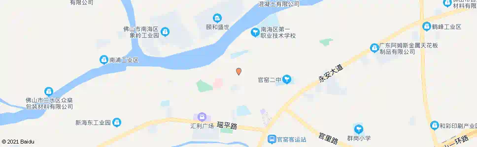 佛山官窑办事处_公交站地图_佛山公交_妙搜公交查询2025