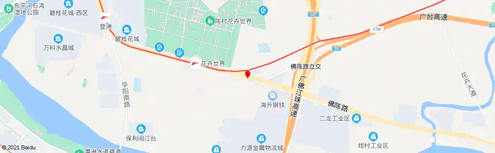 佛山佛陈路大都村口站_公交站地图_佛山公交_妙搜公交查询2025