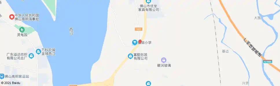 佛山新田小学_公交站地图_佛山公交_妙搜公交查询2025