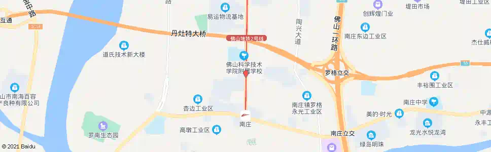 佛山南庄村_公交站地图_佛山公交_妙搜公交查询2025
