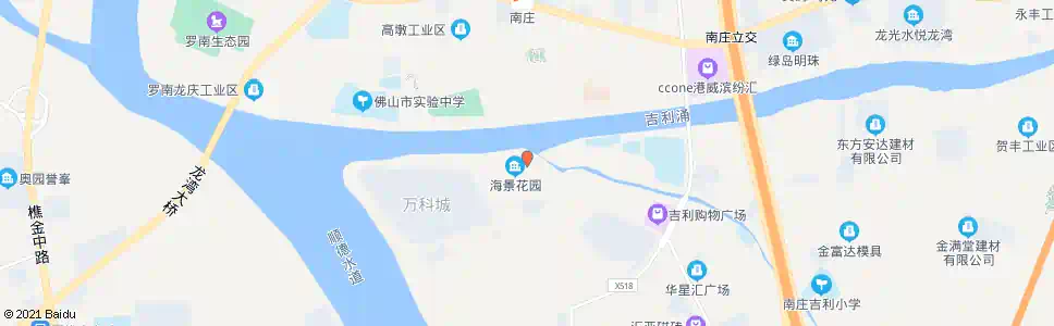 佛山吉利水闸_公交站地图_佛山公交_妙搜公交查询2025
