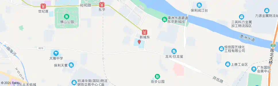 佛山东平小学_公交站地图_佛山公交_妙搜公交查询2025