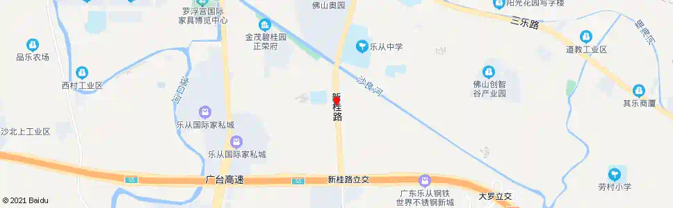 佛山新隆村(新桂路)_公交站地图_佛山公交_妙搜公交查询2025