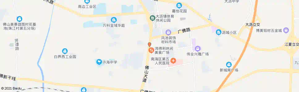 佛山太平村口_公交站地图_佛山公交_妙搜公交查询2025
