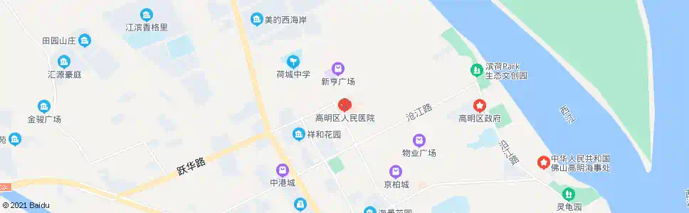 佛山高明人民医院_公交站地图_佛山公交_妙搜公交查询2025