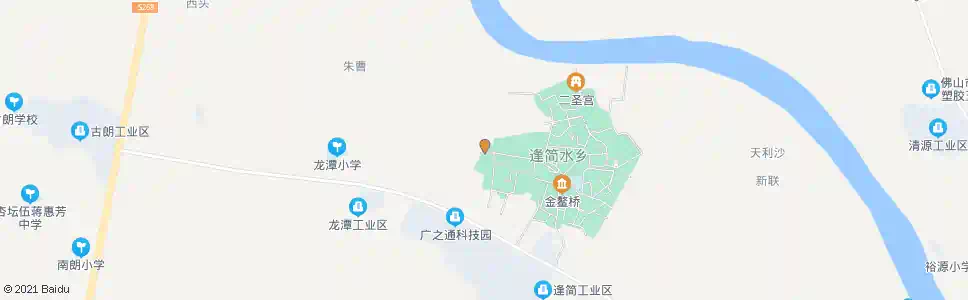 佛山逢简村委会_公交站地图_佛山公交_妙搜公交查询2025