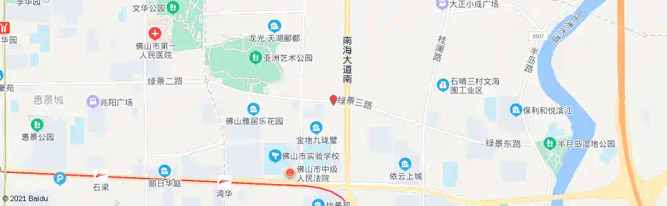佛山环湖小学北门_公交站地图_佛山公交_妙搜公交查询2025