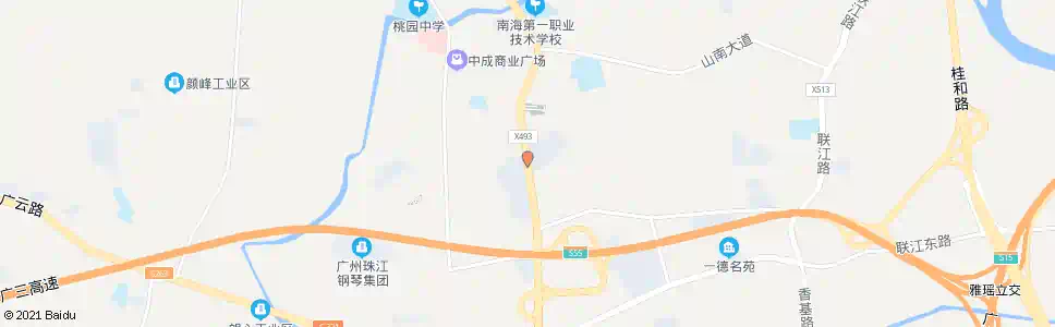 佛山嘉景华庭_公交站地图_佛山公交_妙搜公交查询2025