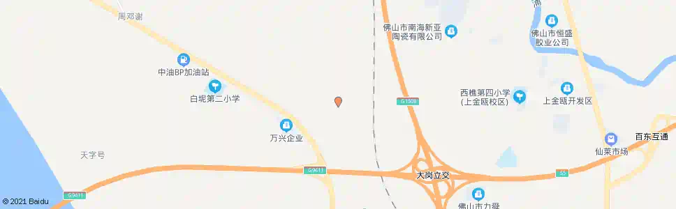佛山大岗村_公交站地图_佛山公交_妙搜公交查询2025