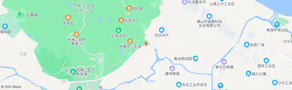 佛山富贤村_公交站地图_佛山公交_妙搜公交查询2025